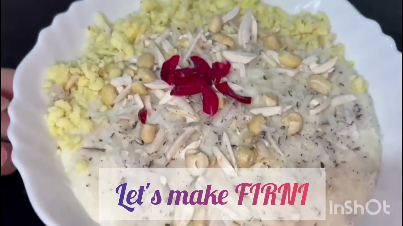 Firni recepie.