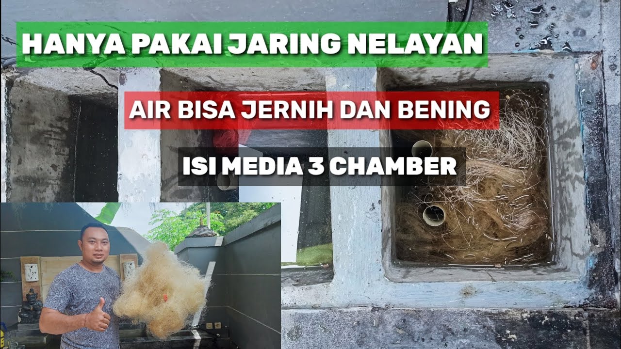 media filter 3 chamber | kolam bening ini rahasianya