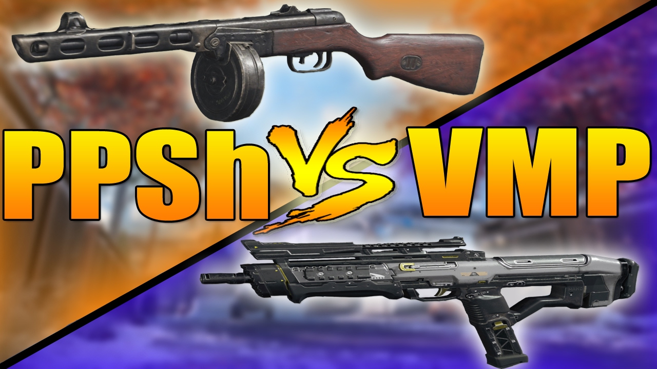 PPSh VS VMP (Call of Duty Black Ops 3 SMG Weapons Versus)