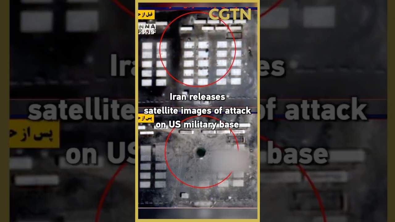 Iran releases satellite images of attack on US military base