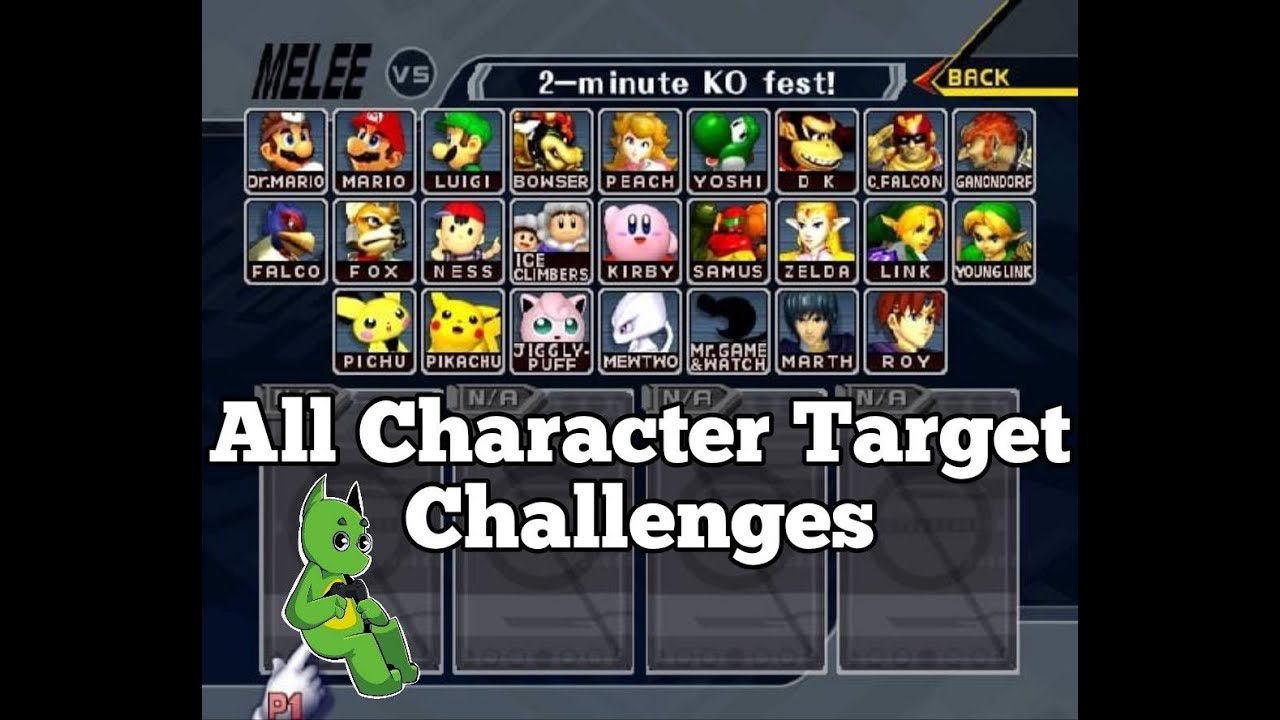 Super Smash Bros. Melee / All Character Target Challenges