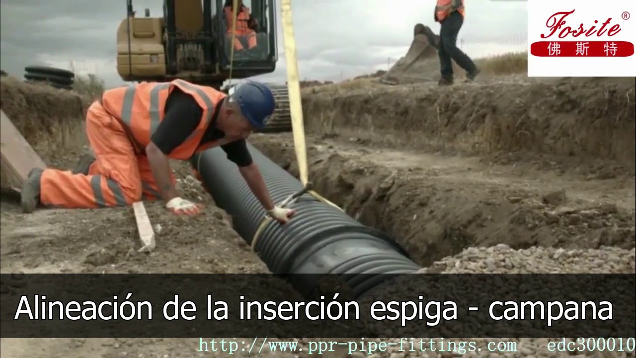 Instalación de Tubo estructural corrugado PEAD doble pared para Drenajes - Sumisermex