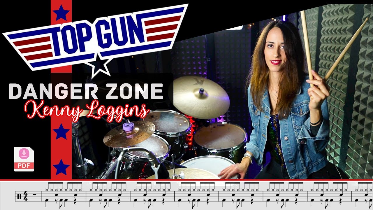 TOP GUN - Danger Zone - Kenny Loggins - Drum Cover (Drum Score)