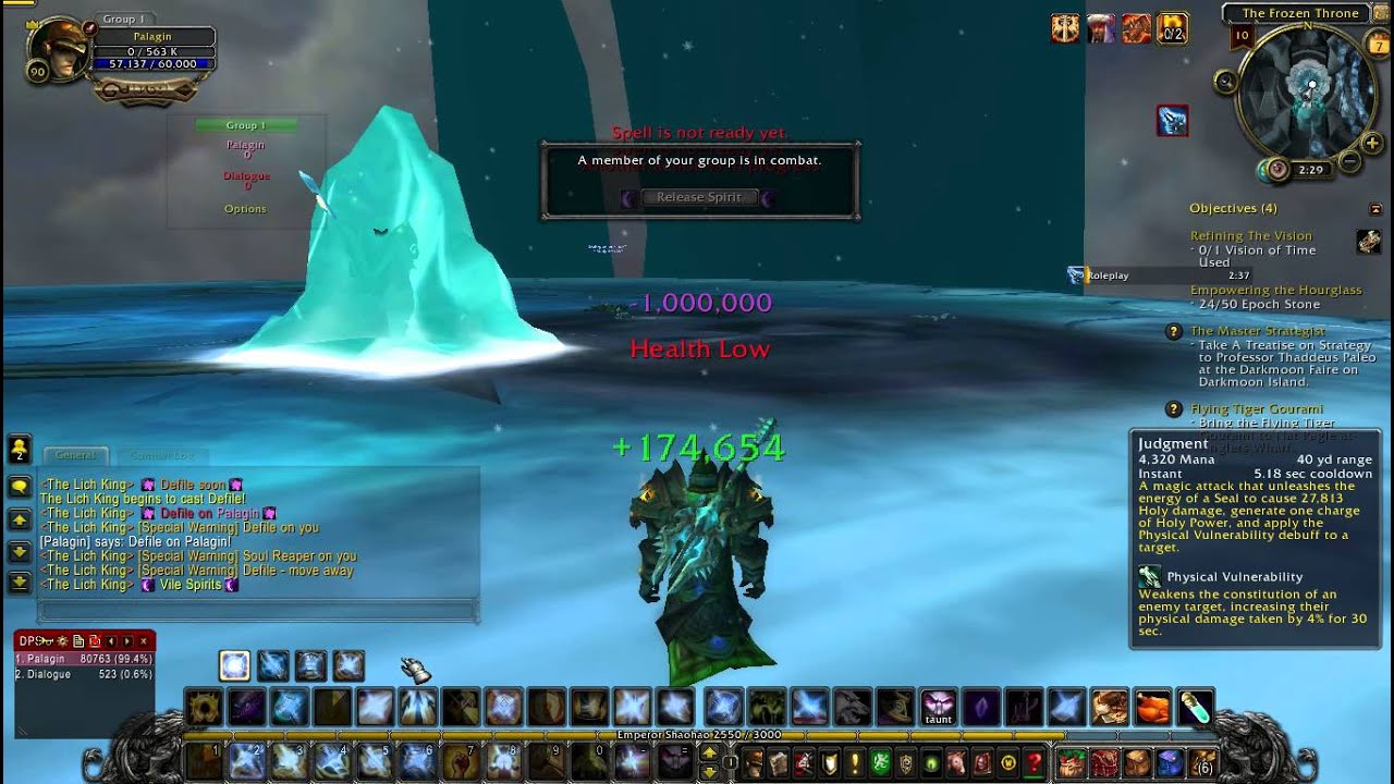 Wow old lich king fight
