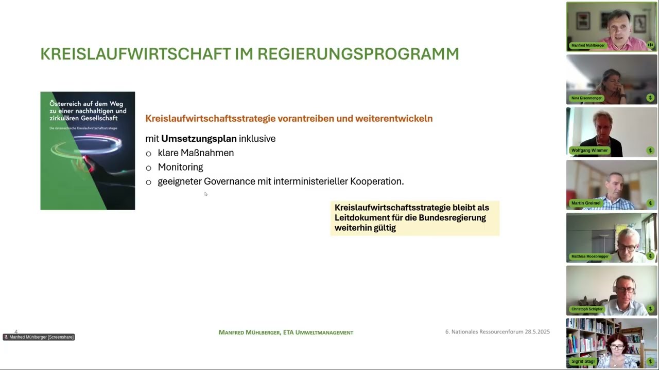 Kreislaufwirtschaft im Regierungsprogramm