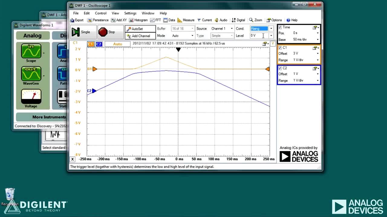 Analog Discovery Quickstart #5: The Oscilloscope