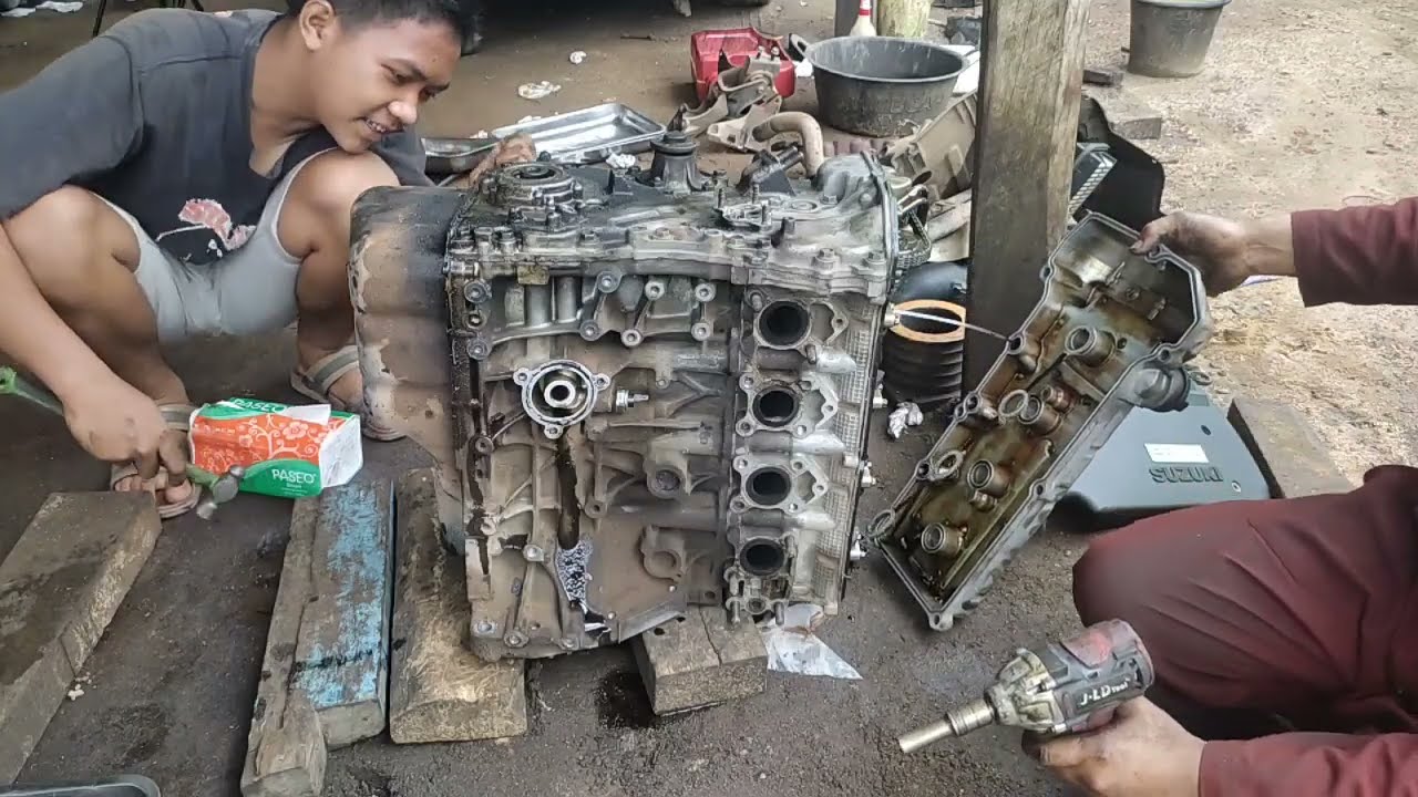 bongkar mesin M15A/NEO BALENO