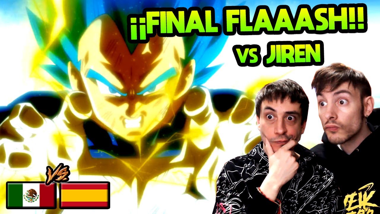 ESPAÑOLES REACCIONAN A DOBLAJE LATINO DRAGON BALL 💥VEGETA LANZA EL RESPLANDOR FINAL A JIREN💥 🐉DBS🐉