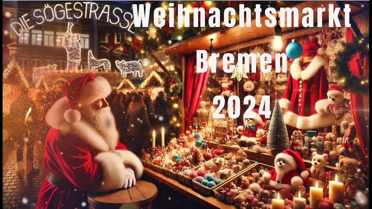 Weihnachtsmarkt Bremen 2024   Schlachte-Zauber - 4K Walking Tour