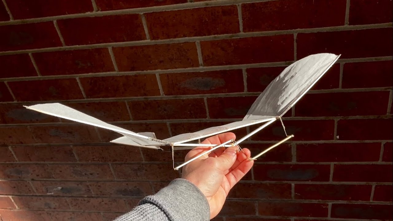 Watch me build yet another rubber powered ornithopter