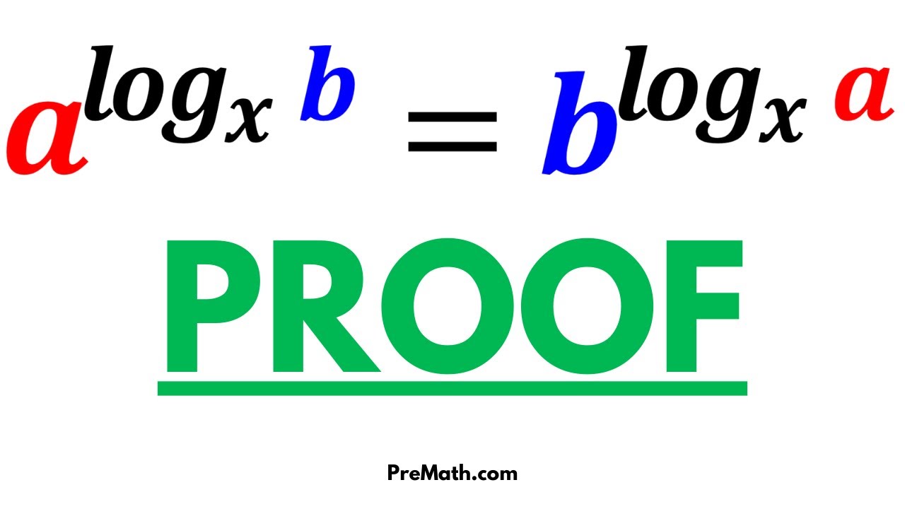 Доказательство логарифмического тождества | a^logx b = b^logx a | Пошаговое объяснение