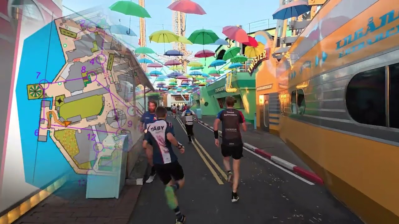Headcam Orienteering || Gröna Lund sprinten (Gubbar)