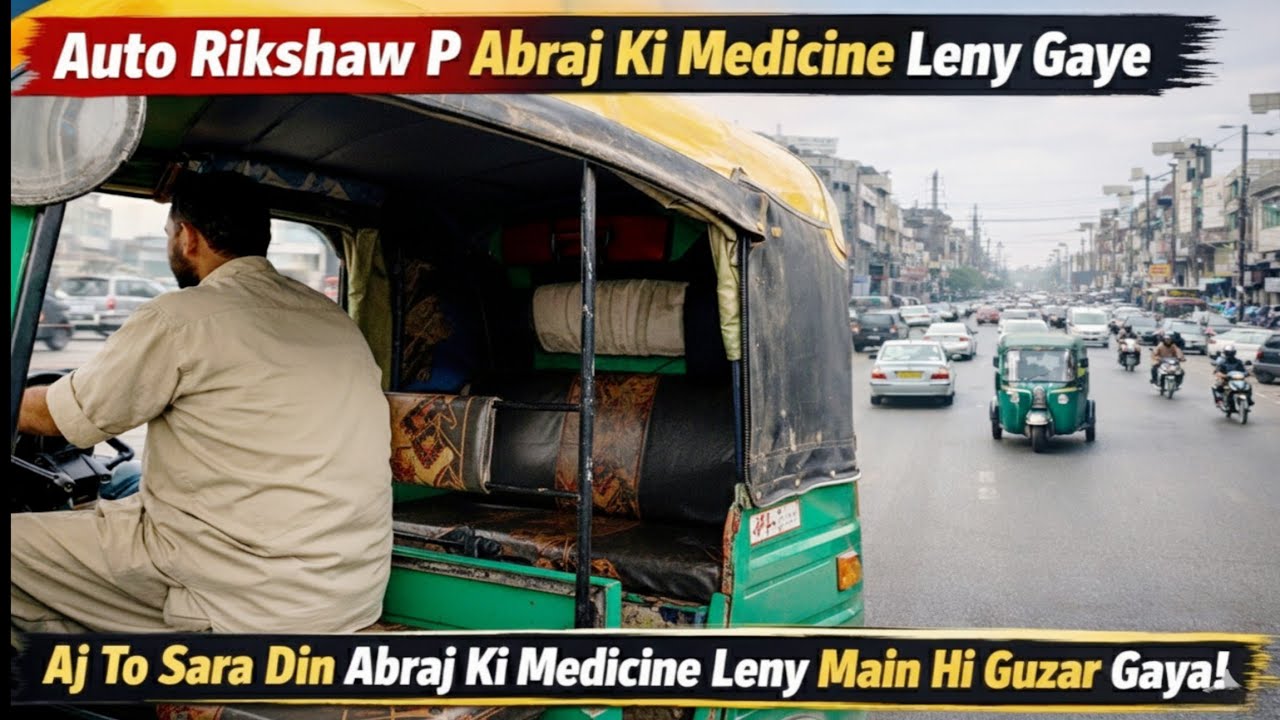 Auto Pay Abraj Ki Medicine Leny Jana Para 😔 | Abraj Ki Tabiat Phir Kharab | Saif Vlogs