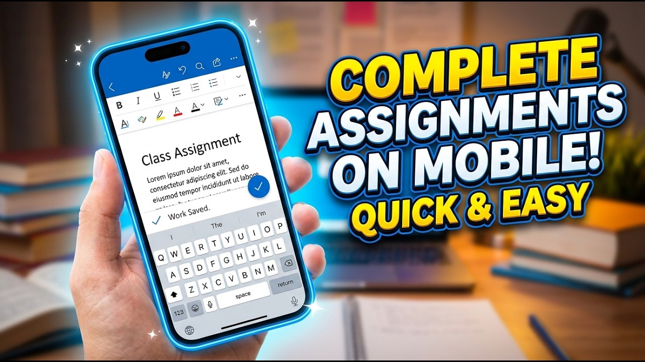 How To Use MS Word In Mobile For Assignment | How To Make Assignments on MS Word on Phone