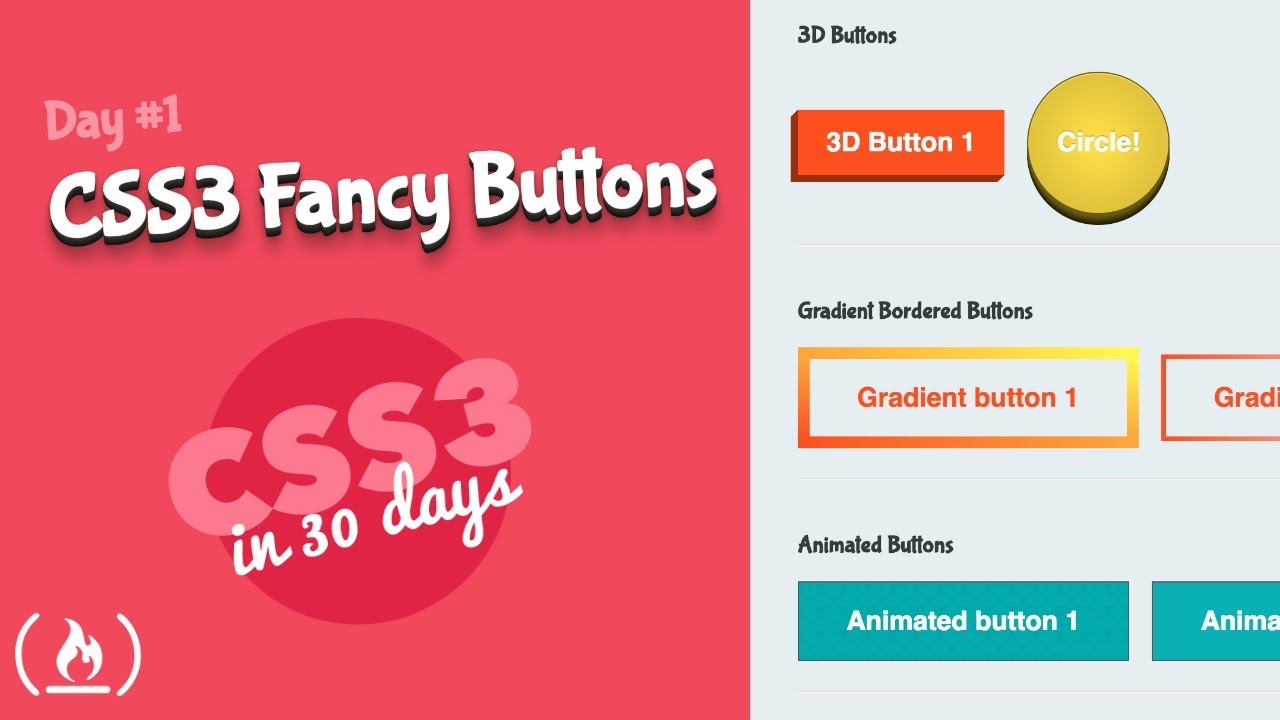 Style Fancy Buttons: CSS Tutorial (Day 1 of CSS3 in 30 Days)