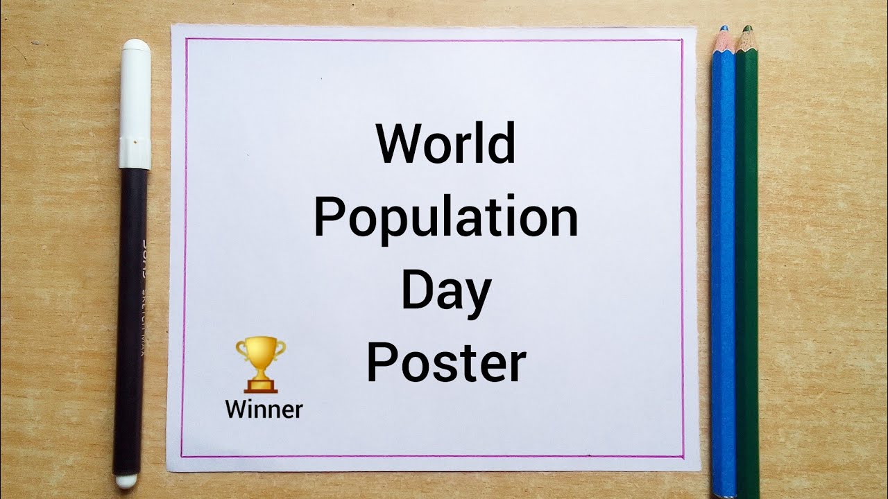 World Population Day Drawing || World Population Day Poster || Population Day Poster Drawing