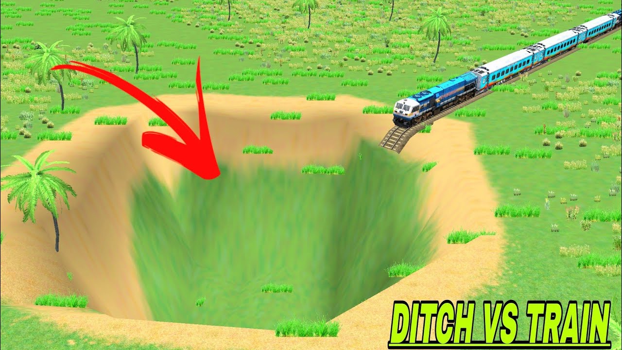 GIANT VS TRAIN 🤯 BUMPY RISKY TRACKS 😱RAILROAD CROSSING BEANG DRIVE RAILWORK