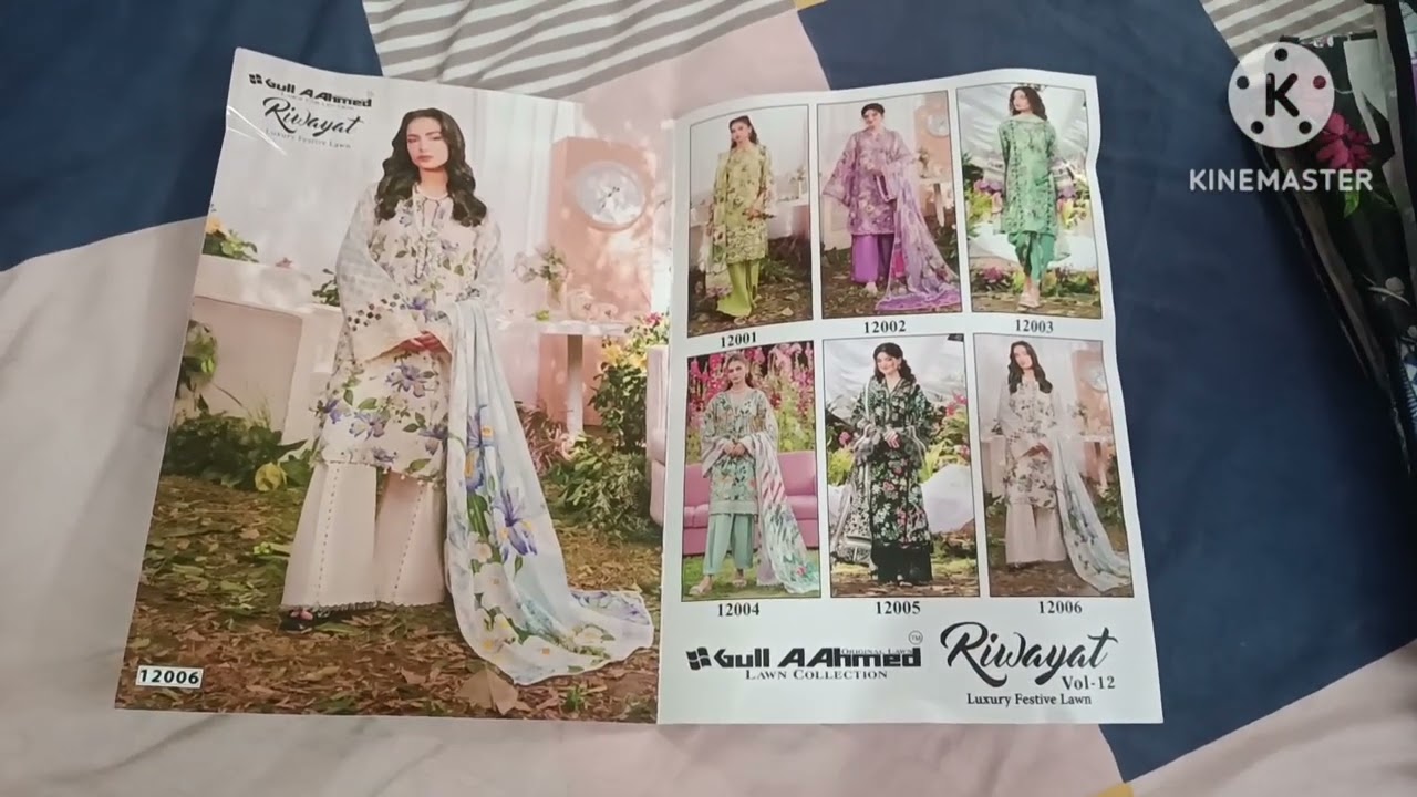 Gul ahmed riwayat vol 12 pure Pakistani lawn suit 9716789938 