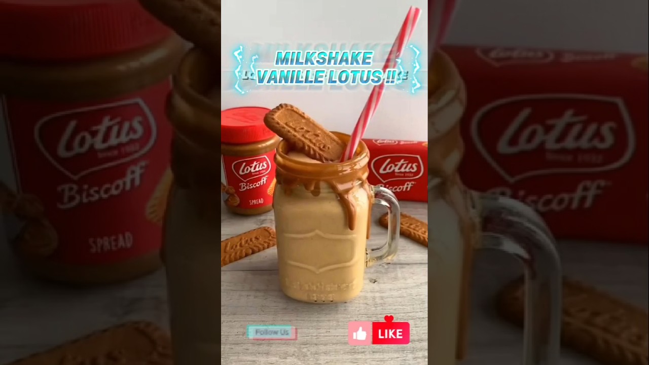 GLACE Milkshake Vanille Lotus 🥤 Ultra crémeux et prêt en 2 min! 