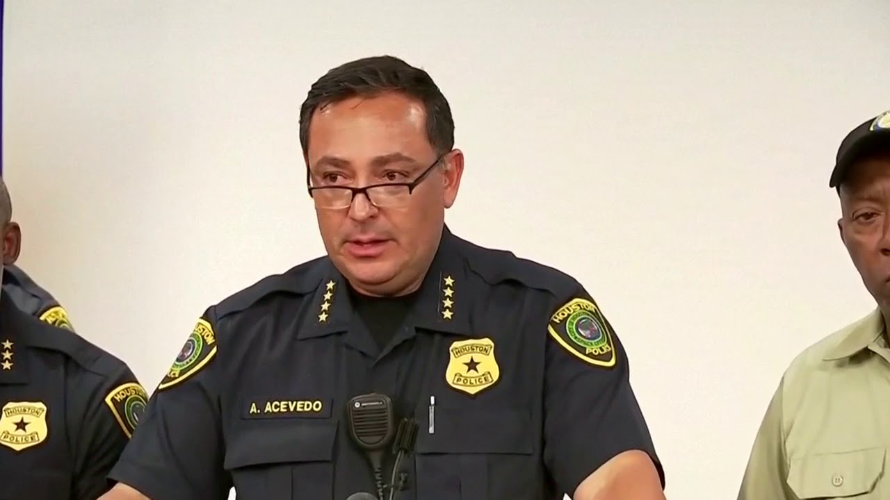 Emotional Houston police chief confirms officer's death