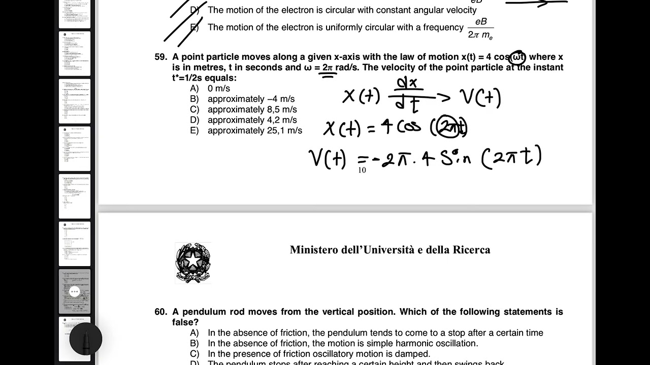 IMAT physics 2024 all of the physics section full explanation