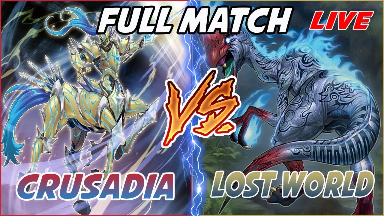 YuGiOh Live Duel: Lost World Dino vs Crusadia |High Damage OTK Decks!!|