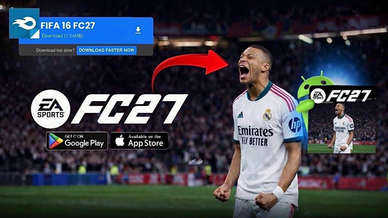 Ya SALIO!😱📲Primer FC 27 [ANDROID]✅MOD FIFA 16 Con Nueva GRAFICA 4K y Fichajes Nuevos!