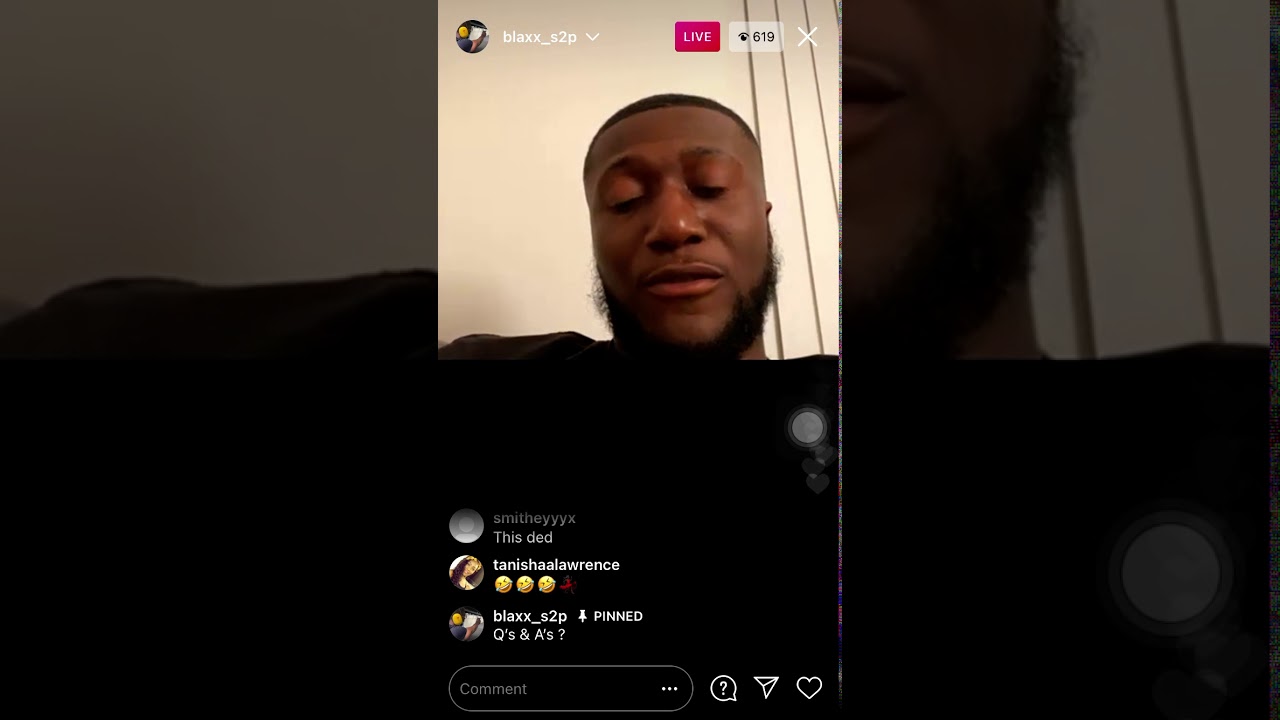 Miss R fab ex Blaxx on Instagram live 👀