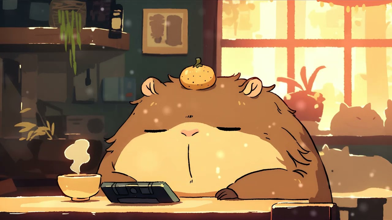 Capybara Study Beats | Peaceful Music for Your Soul 📚 🎵
