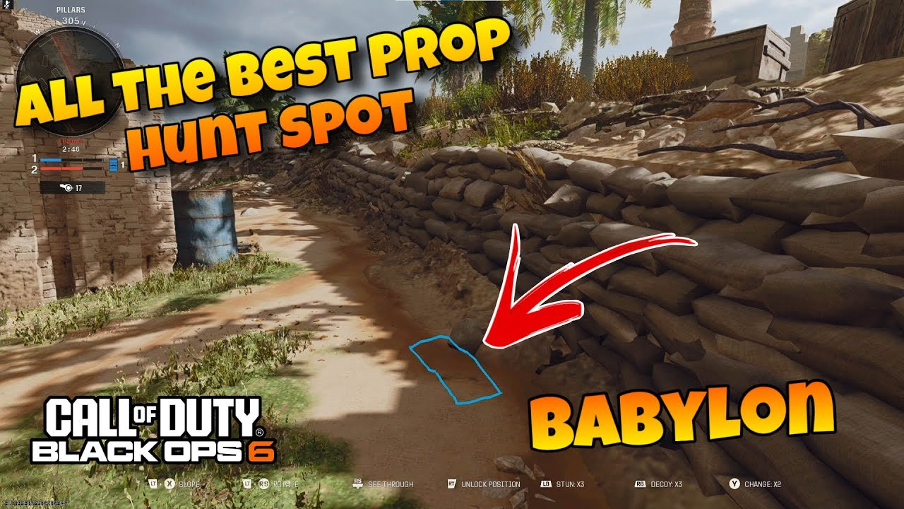 BO6 PROP HUNT: All *BEST* Working Glitch & Spots on Prop Hunt- On Babylon!