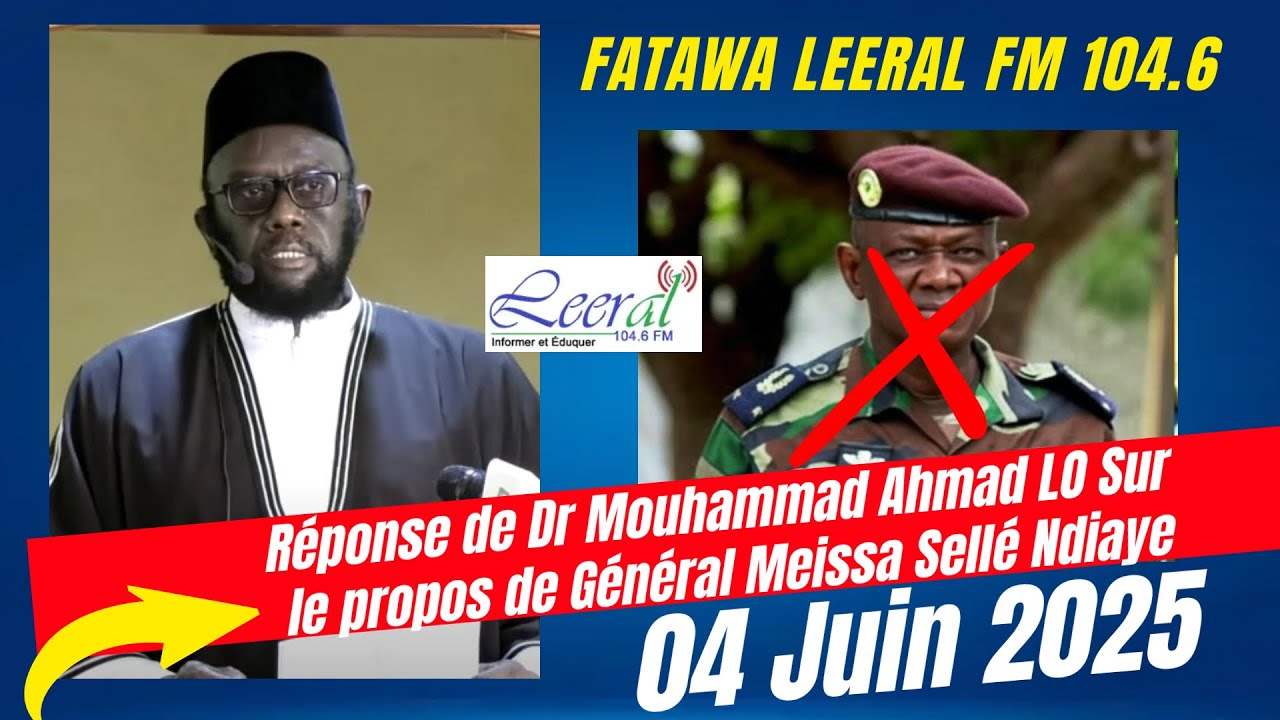 Réponse de Dr Mouhammad Ahmad LO Sur le propos de Général Meissa Sellé Ndiaye