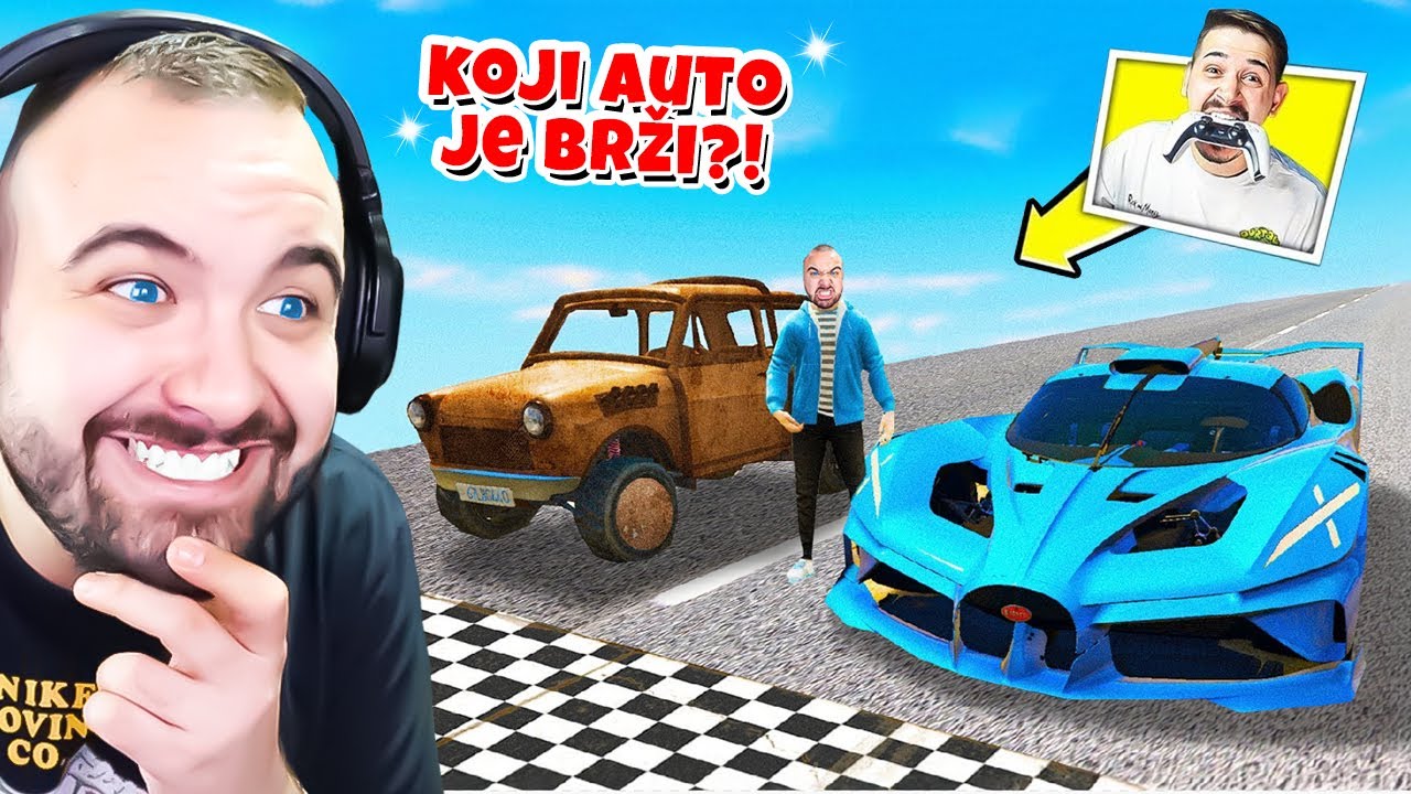 TESTIRAMO NAJSPORIJI PROTIV NAJBRŽEG AUTA U GTA 5! 🚗💨(Impe je poludio...)