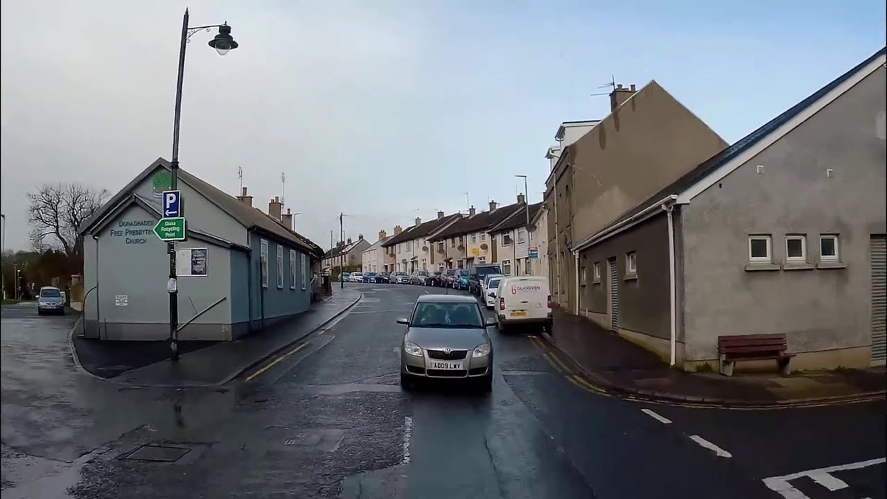 Driving around Donaghadee, County Down, Northern Ireland