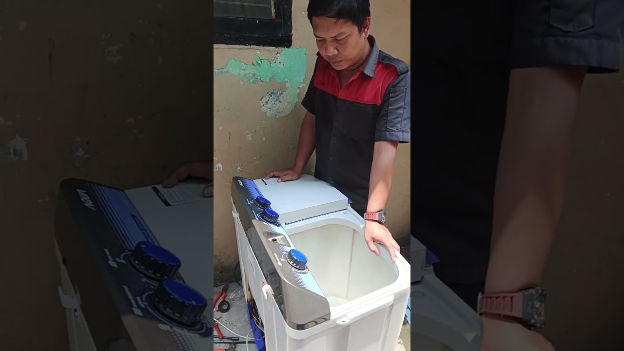 Mesin cuci 2 tabung air tidak bisa kebuang
