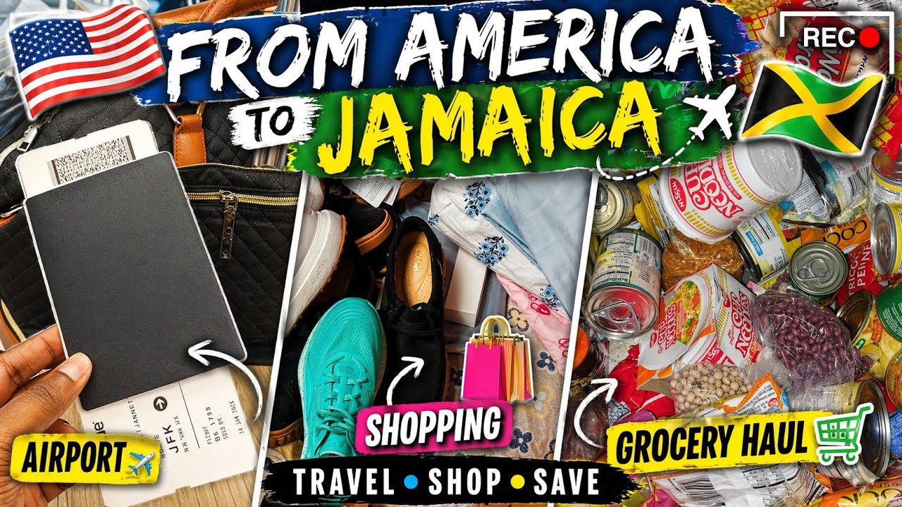 WEEKEND VLOG: AMERICA 🇺🇸 TO JAMAICA 🇯🇲 + $33, 000 GROCERY HAUL + REINSTALL A WIG W/ ME!!
