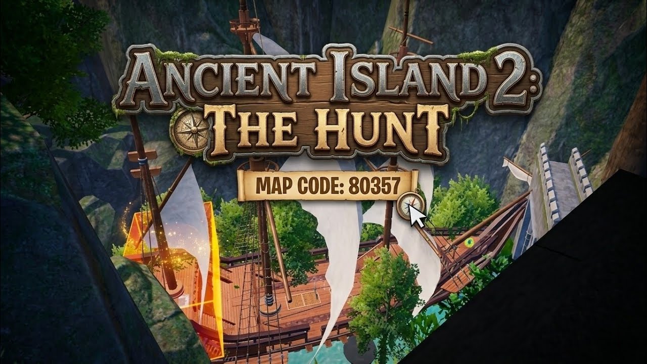Bgmi wow Parkour Map Code 80357 | ANCIENT ISLAND 2 THE HUNT |#bgmi #pubg #bgmiwow #tricks 