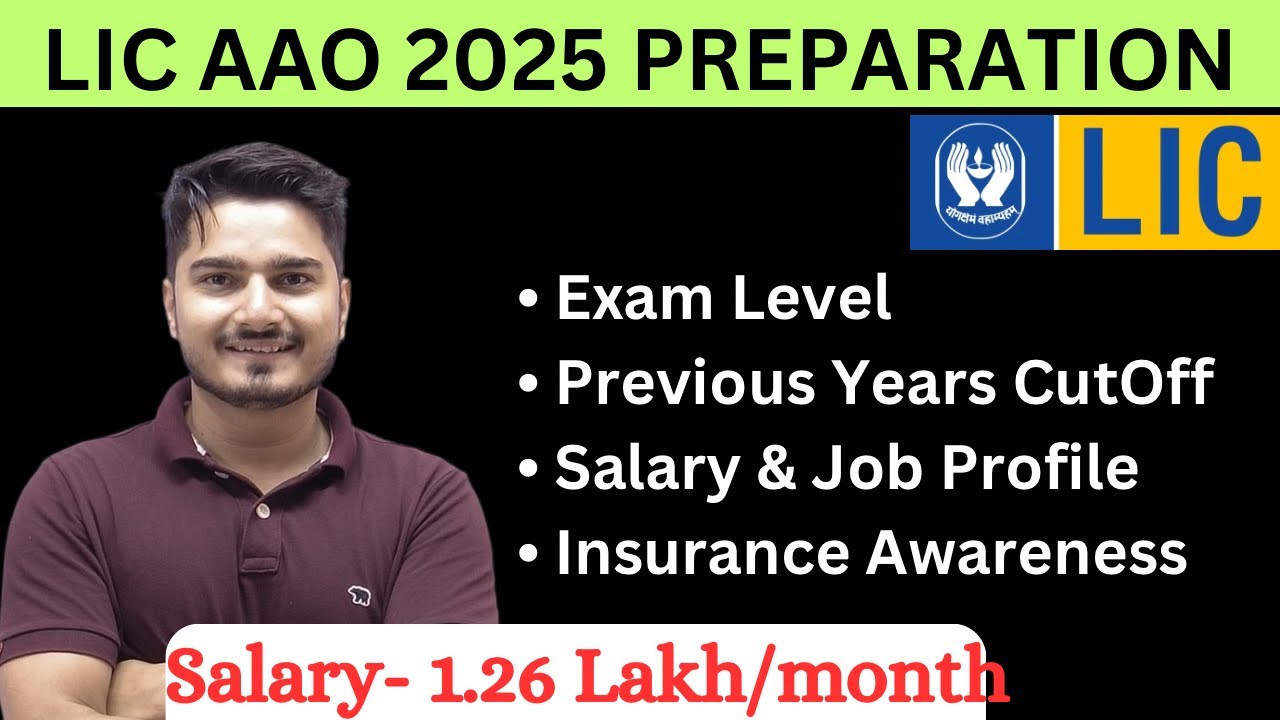 LIC AAO Preparation Strategy 2025 | Insurance Awareness कहाँ से करें | JobProfile | Vijay Mishra