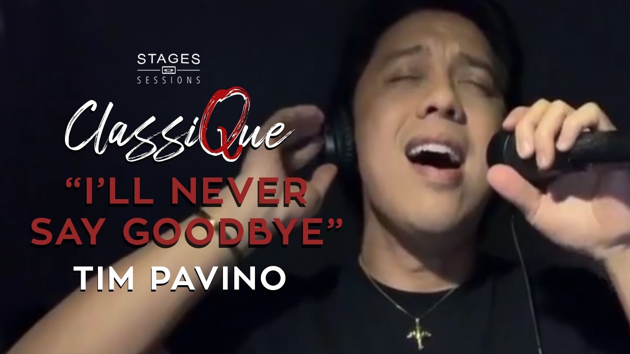 Tim Pavino - I'll Never Say Goodbye (a Nonoy Zuniga cover) Live at ClassiQue