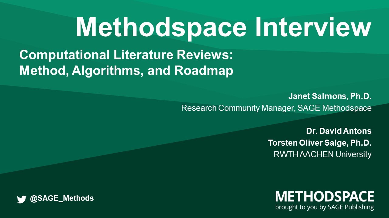 Computational Literature Reviews