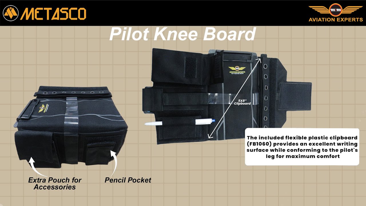 PKB-500 |  PILOT CHECKLIST KNEEBOARD | By Metasco