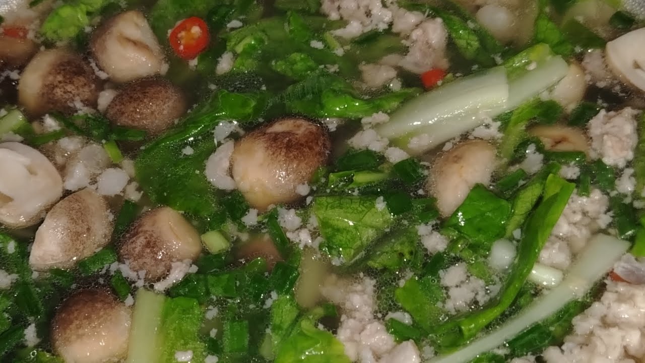 Cabbage and Straw Mushroom Soup🥬🍄