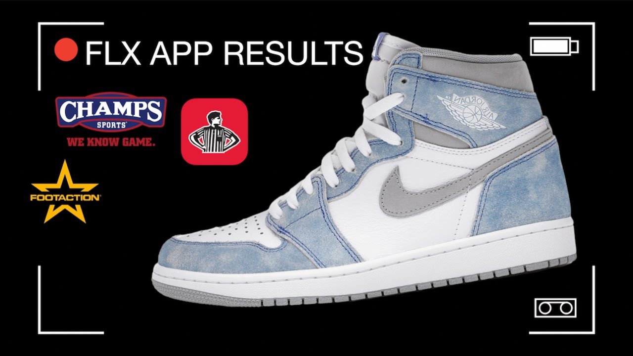 FLX APP RESULTS JORDAN 1 HYPER ROYAL RESTOCK