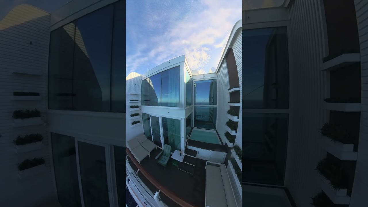 Celebrity Edge - Edge Villa 15103, The Retreat Sundeck, the Retreat Lounge.