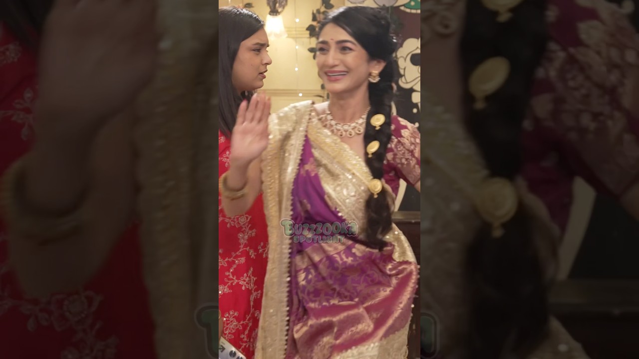 Itti Si Khushi  on screen rishta, off screen dosti ❤️ #buzzookaspotlight