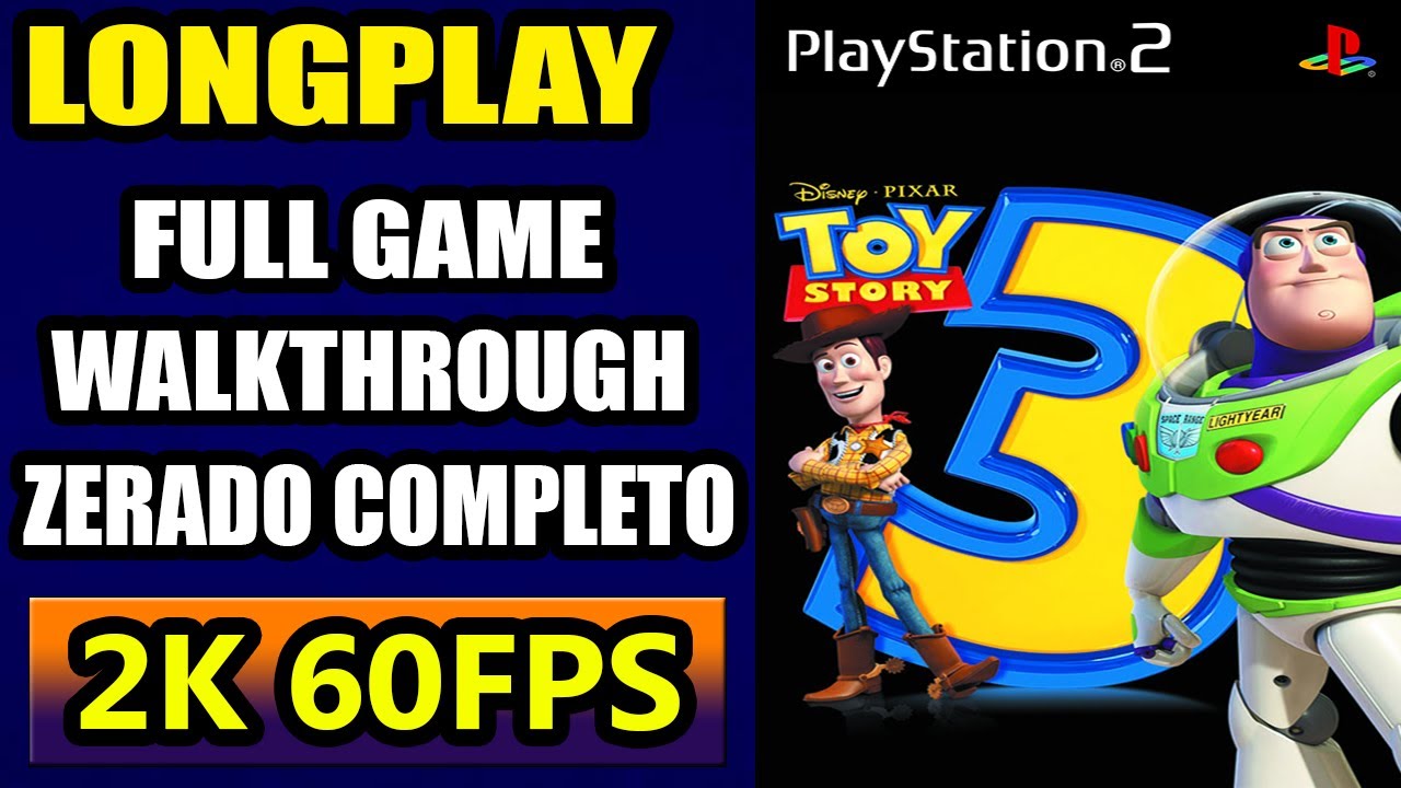 Longplay Toy Story 3 [PS2] Full Game Playthrough Zerado 100% Completo [2K 60FPS]