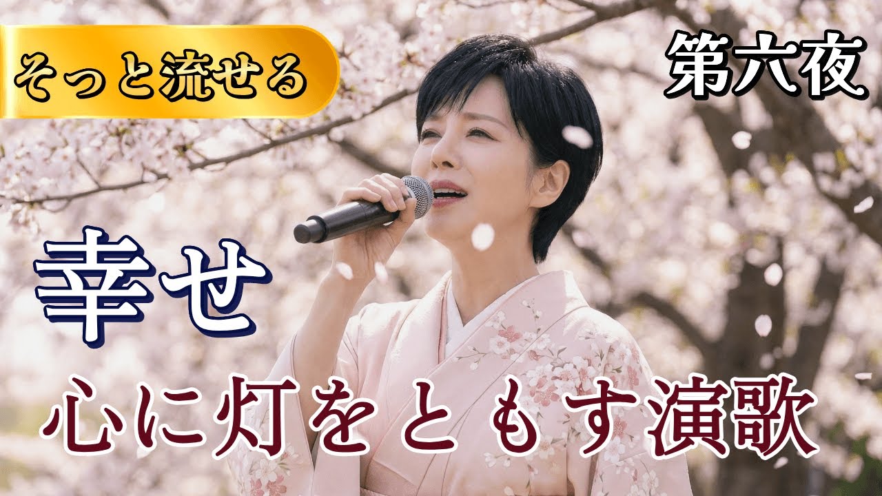 🎙️【第六夜】涙が止まらない… 🌟心に灯をともす「光人生」と感動の演歌集集【歌詞付き】 #演歌の手紙