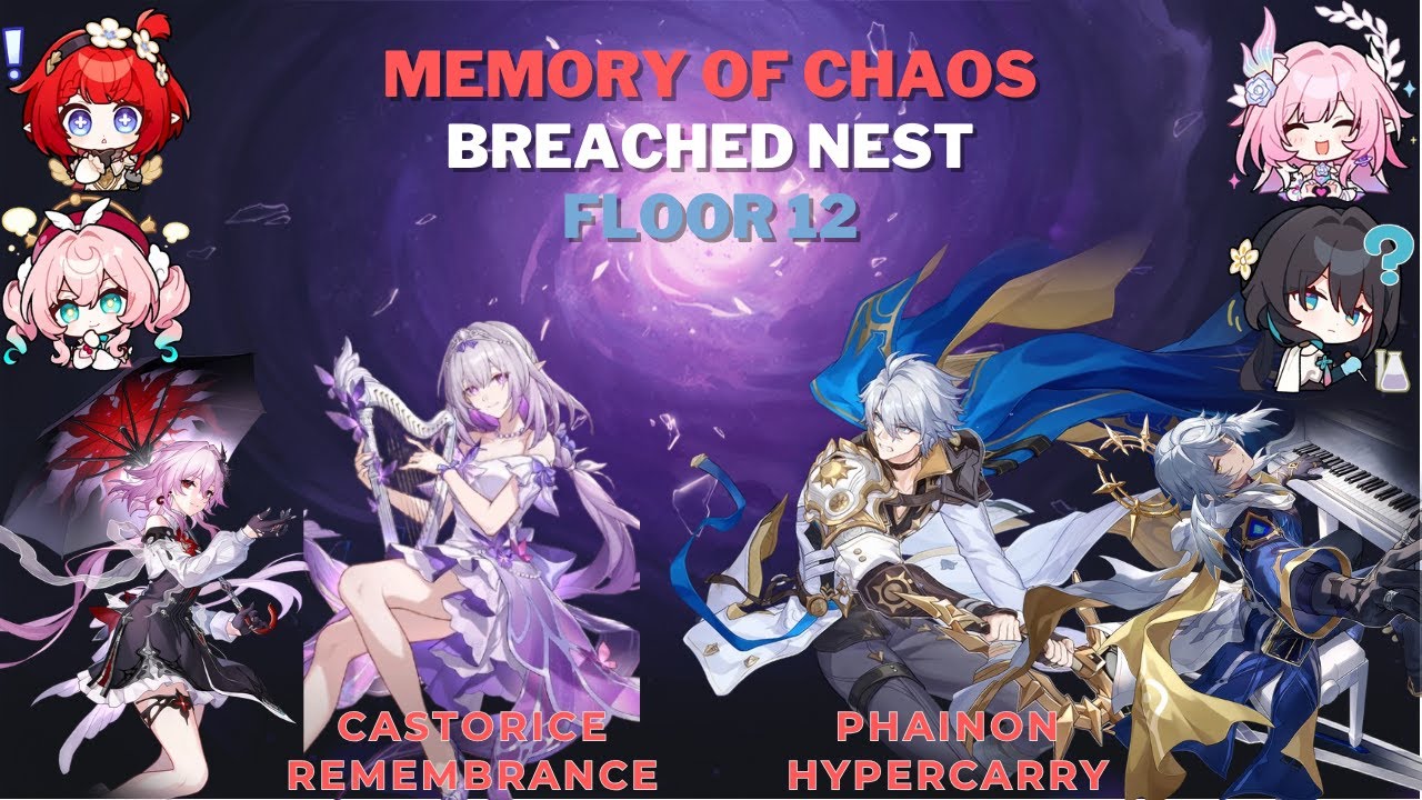 PHAINON & CYRENE SUSTAINLESS!! E0S1 Castorice & E1S0 Phainon! - Memory of Chaos: Breached Nest (XII)