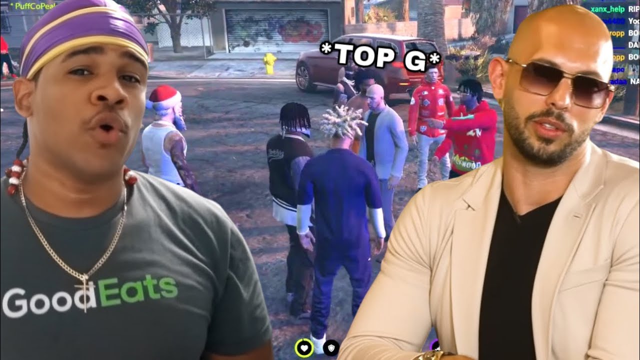 Andrew Tate Plays GTA With Fanum Biggavelli 🔝