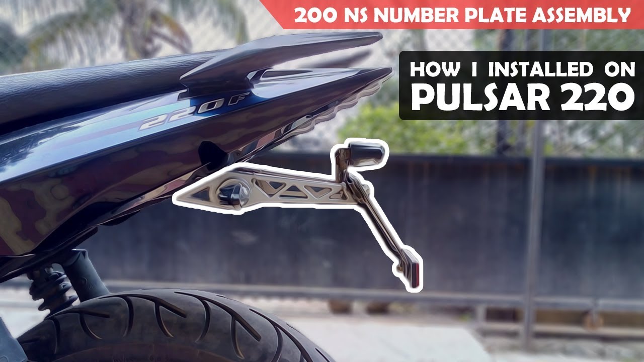 Pulsar 200 ns Number Plate Assembly Installation on Pulsar 220