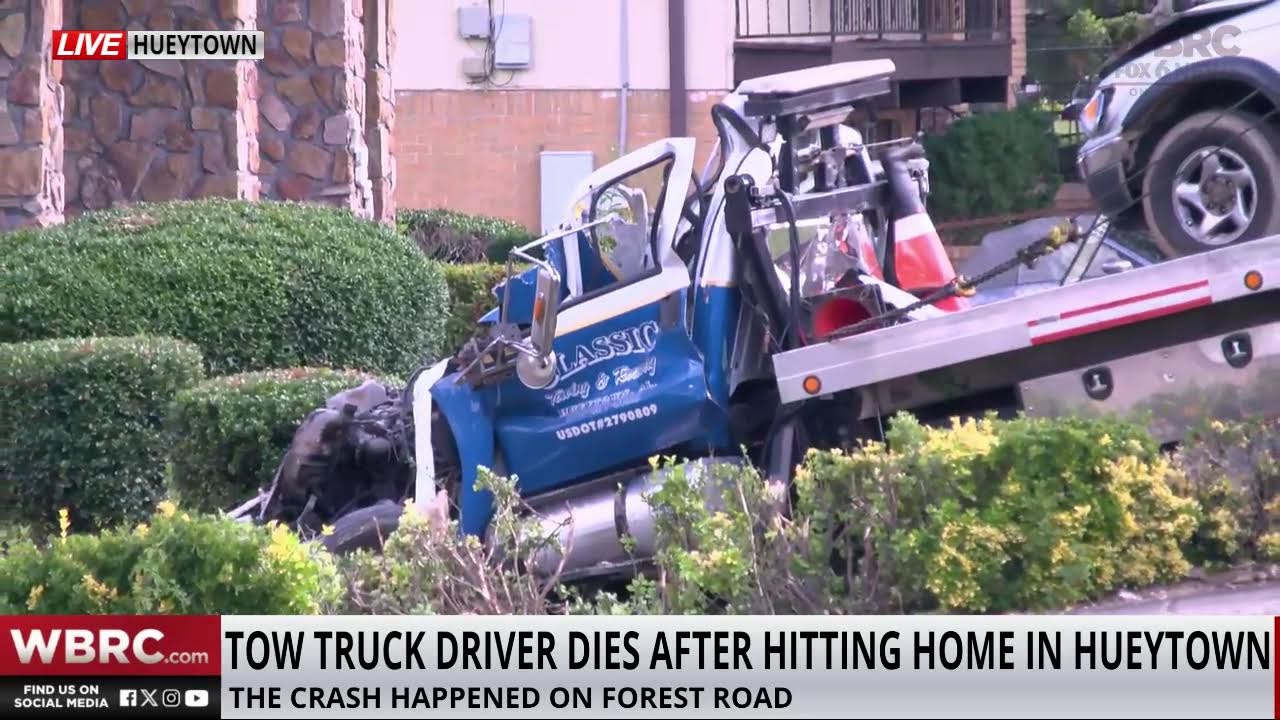 Tow truck driver killed when they hit a home in Hueytown